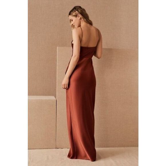 Anthropologie Freya Satin Charmeuse Dress - Picture 2 of 9